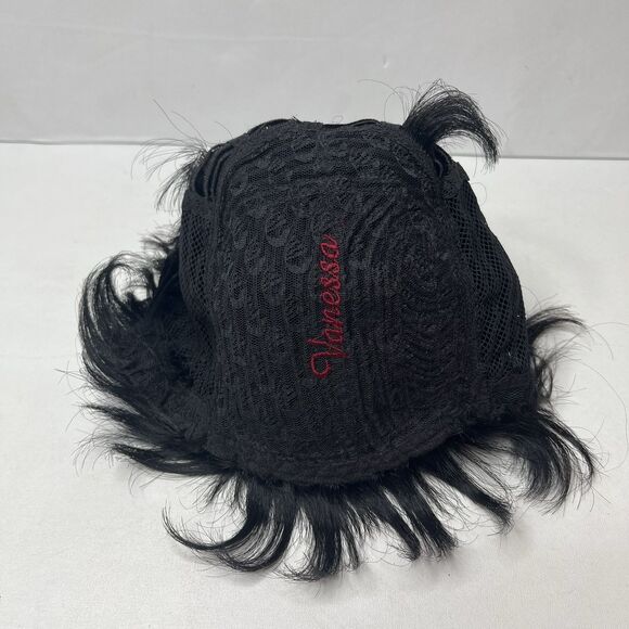 Vanessa By Fifth Avenue Black Short Pixie Cut Lace Front Wig - Picture 7 of 11